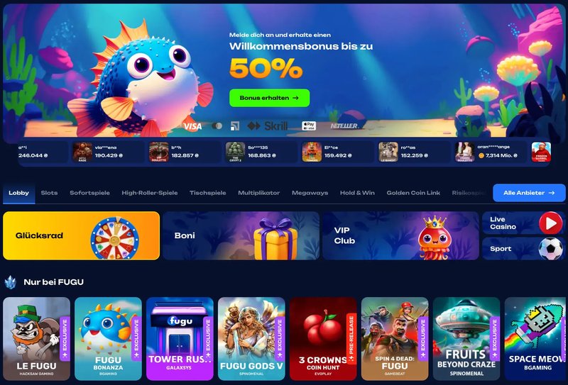 Fugu Casino: Sicherheit und Unterhaltung für deutsche Spieler